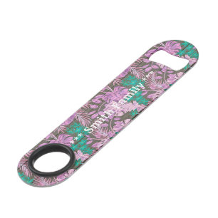 Floral on Wood Customize Popular Bar Key
