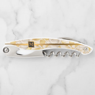 Floral on Wood Popular Gift Corkscrew
