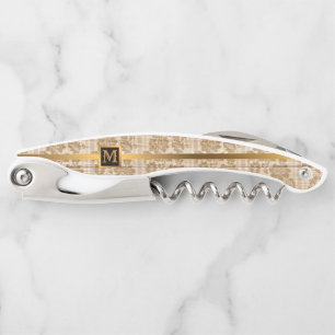 Floral on Wood Popular Gift Corkscrew