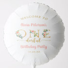 Floral Onederful Girl 1st Birthday Welcome