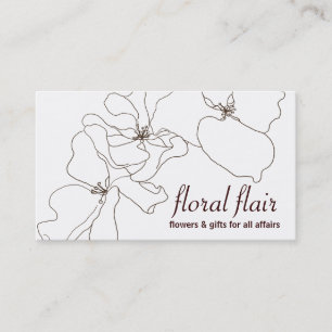 Floral or Gift Shop Business Card