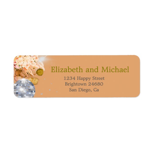 Floral Orange Elegant Eucalyptus Disco (Front)
