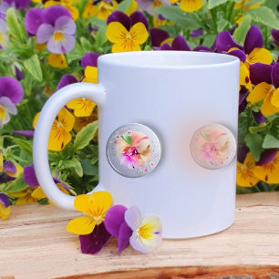 Floral orb coffee mug 