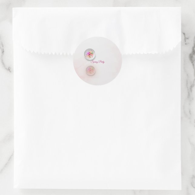 Floral orb sticker (Bag)