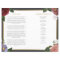 Floral Order Of Service Funeral Memorial Program