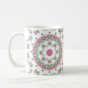 Floral ornament coffee mug