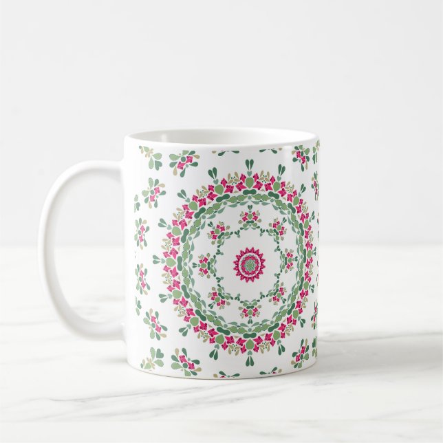 Floral ornament coffee mug (Left)