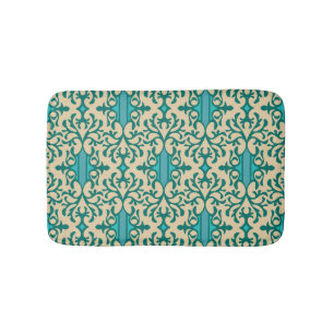 Floral Ornament: Fashionable Modern Seamless Bath Mat