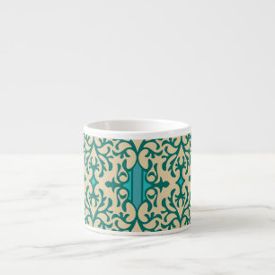 Floral Ornament: Fashionable Modern Seamless Espresso Cup