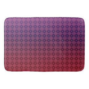 Floral ornament, gradient bath mat