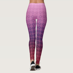 Floral ornament, gradient leggings