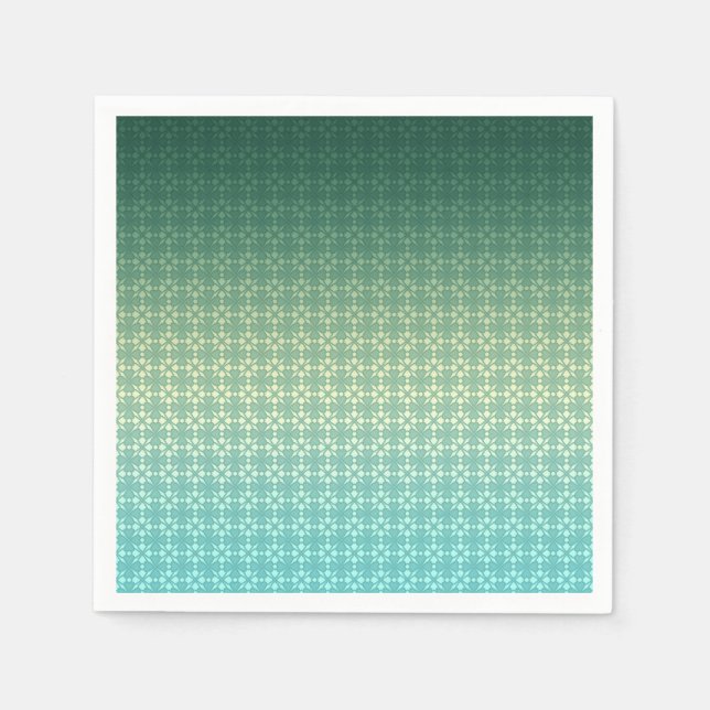 Floral ornament, gradient napkin (Front)