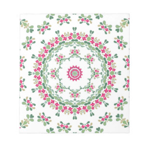 Floral ornament notepad