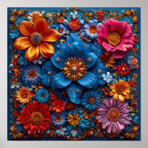 Floral Ornament Poster