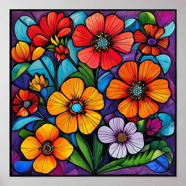 Floral Ornament Poster (Front)