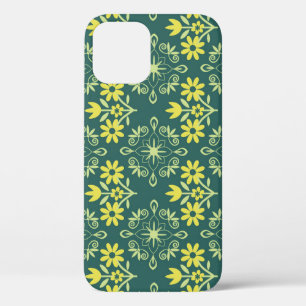 Floral ornament, seamless elegant pattern. iPhone 12 case