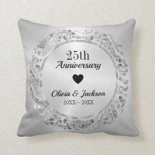 Floral Ornament Throw Pillow