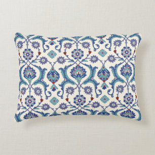 Floral Ornament: Traditional Arabic Pattern. Accent Pillow