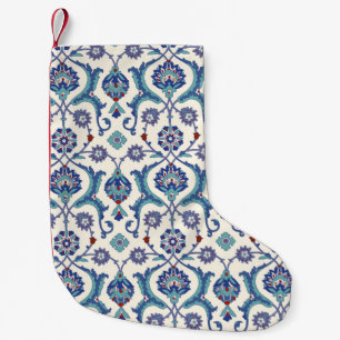 Floral Ornamental pattern. Traditional Arabic seam Small Christmas Stocking