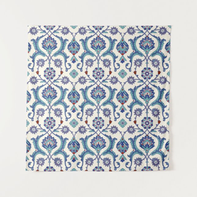 Floral Ornamental pattern. Traditional Arabic seam Tapestry (Front)