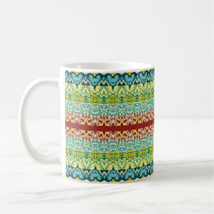 Floral ornamental seamless pattern coffee mug