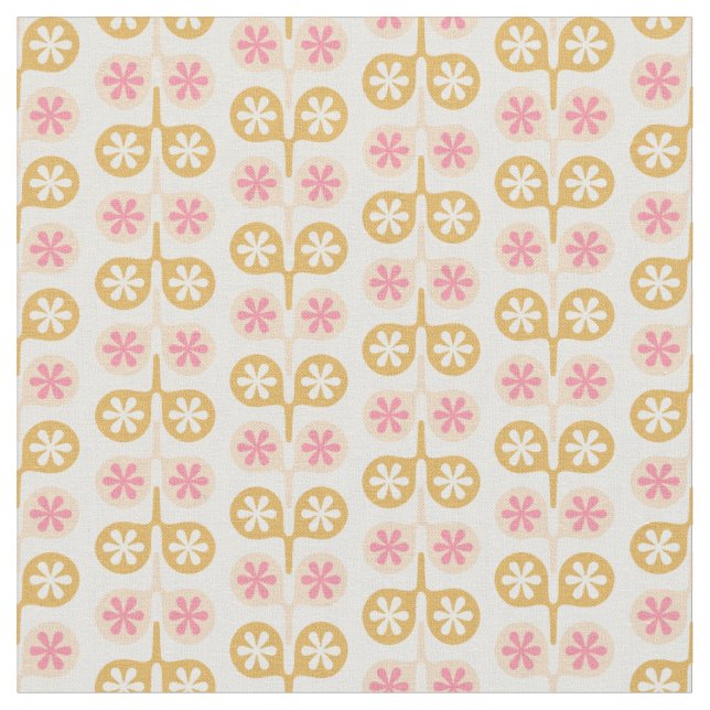 Floral Ornaments Fabric (Close Up)