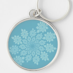 Floral ornaments pastel keychain