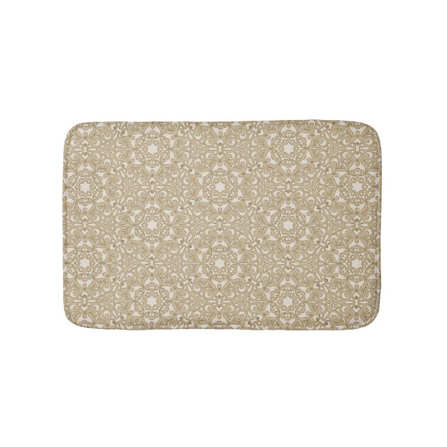 Floral ornate background bath mat (Front)