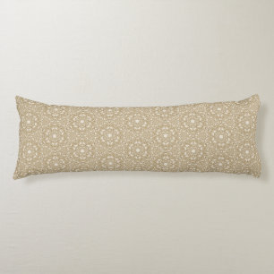 Floral ornate background body pillow