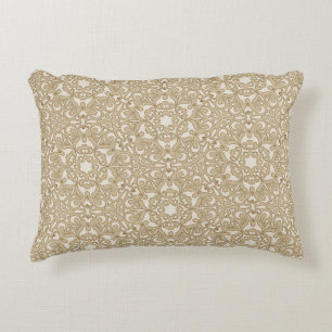 Floral ornate background decorative pillow