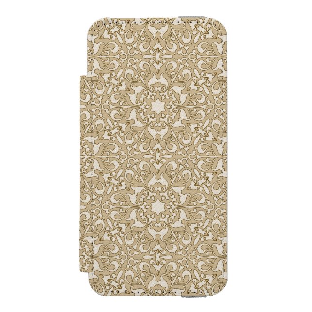 Floral ornate background incipio iPhone wallet case (Folio Front)