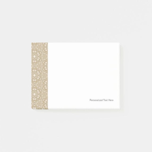 Floral ornate background post-it notes (Front)