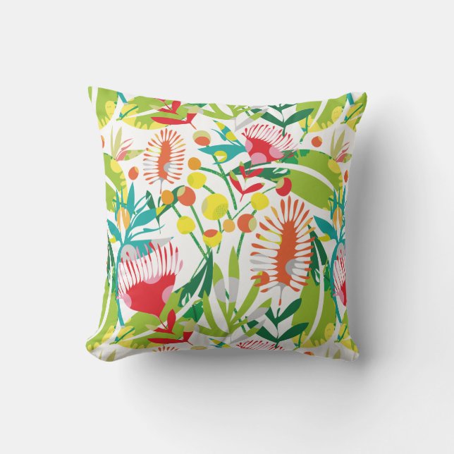 Floral outdoor pillow  (Front)