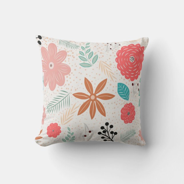 Floral Outdoor Pillow (Front)