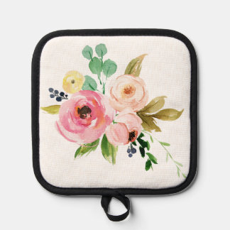 Floral Oven Mitt and Pot Holders