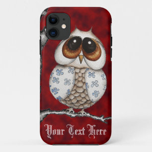 Floral Owl Red iPhone 5 Case
