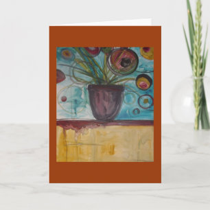 Floral Painting Greeting Card