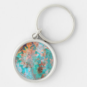 Floral Painting Keychain