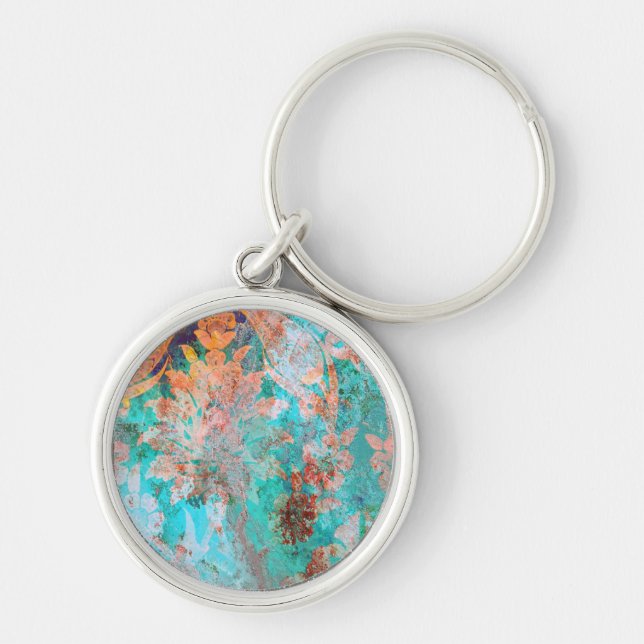 Floral Painting Keychain (Front)