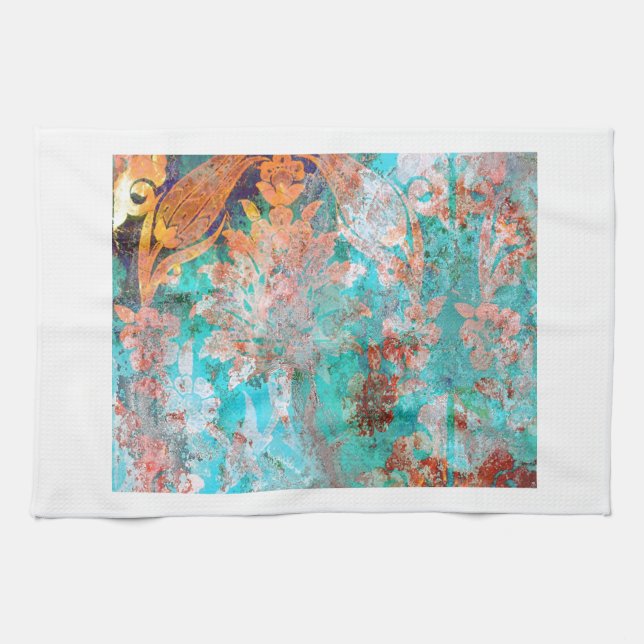 Floral Painting Kitchen Towel (Horizontal)