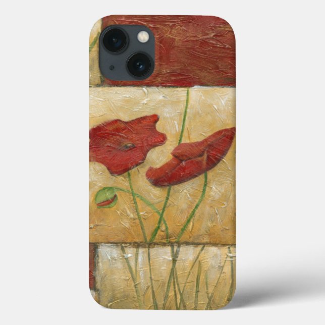 Floral Painting with Visible Brush Strokes Case-Mate iPhone Case (Back)