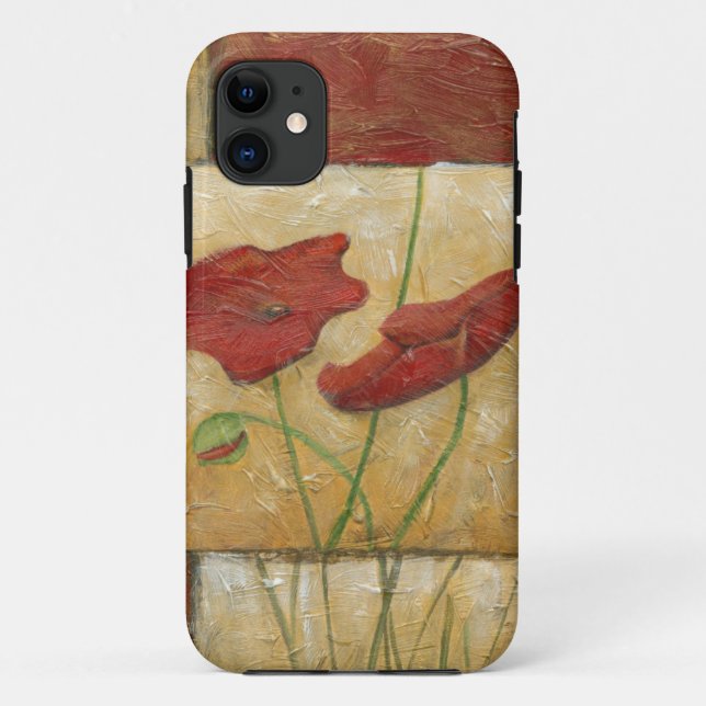 Floral Painting with Visible Brush Strokes Case-Mate iPhone Case (Back)