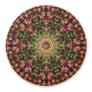 Floral Paintings Ceramic Knobs