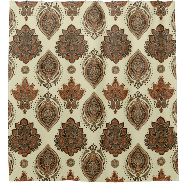 Floral paisley, Asian textile vintage pattern. (Front)