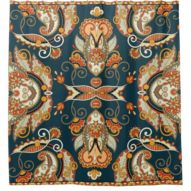 Floral Paisley Bandanna: Traditional Ornament (Front)