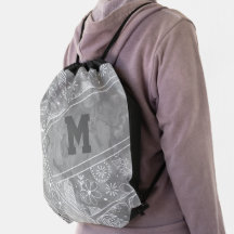 floral paisley feather pattern on grey volleyball