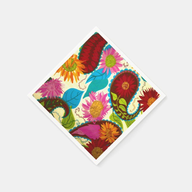 Floral Paisley Napkin (Corner)