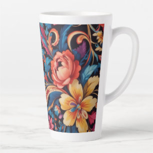 Floral & Paisley pattern Latte Mug
