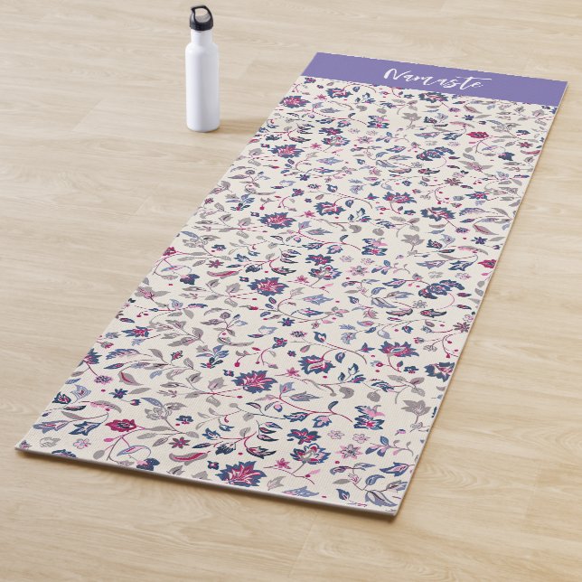 Floral Paisley Pattern Yoga Mat (In Situ)
