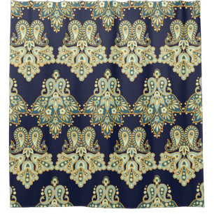 Floral paisley seamless pattern. illustration in A